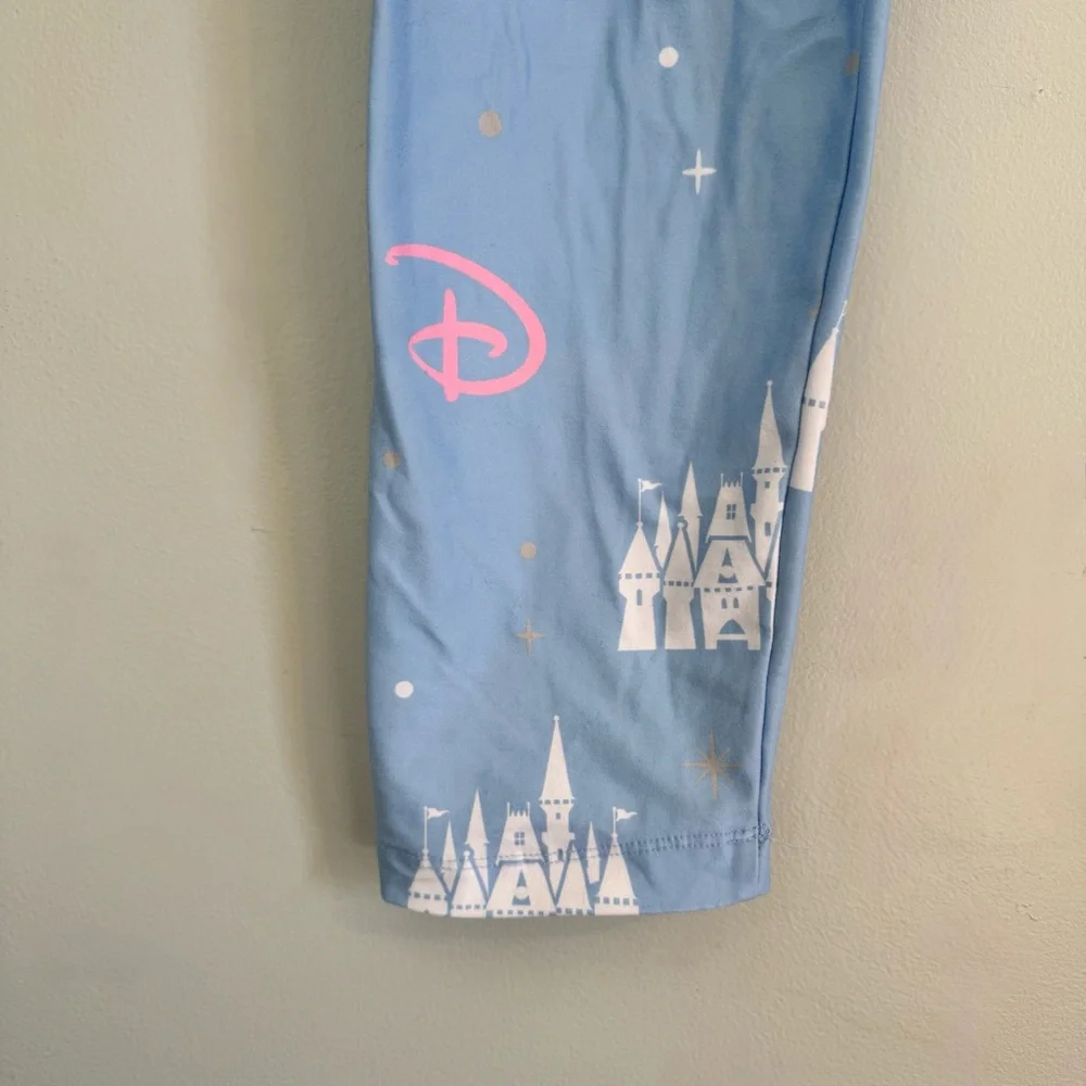 Disney Parks Light Blue Leggings Women’s 1X | Disneycore Cozy Magic - Picture 5 of 9